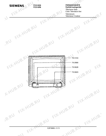 Схема №3 FC210K6 с изображением Инструкция по эксплуатации для жк-телевизора Siemens 00531030