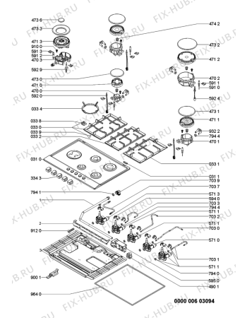 Схема №1 TGW5675IXL (F093540) с изображением Запчасть для электропечи Indesit C00384522