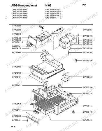 Взрыв-схема стиральной машины Aeg LTHT500 B/IL - Схема узла Section3