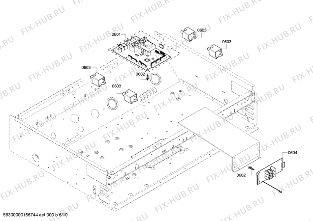 Схема №1 PRD366GHU с изображением Декоративная панель для духового шкафа Bosch 00684269
