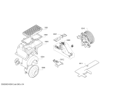 Схема №1 VSZ62222 SIEMENS Z6.0 2200W parquet с изображением Часть корпуса для электропылесоса Siemens 00700011