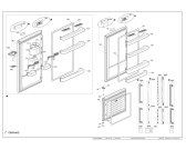 Схема №1 CNE60520M (7243448773) с изображением Дверка для холодильной камеры Beko 4385151300