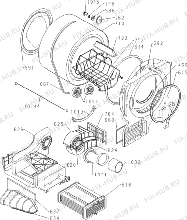 Взрыв-схема стиральной машины Gorenje D854BJ (476170, SP10/220) - Схема узла 05
