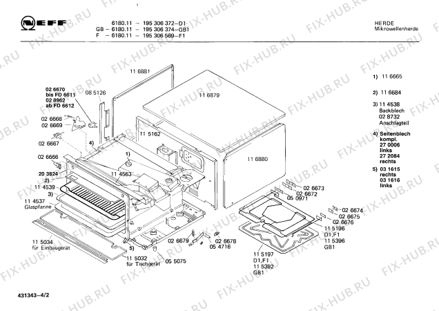Схема №2 HF430051 с изображением Пружина для микроволновой печи Bosch 00026668