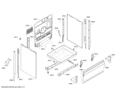 Схема №1 HCA854450G с изображением Стеклокерамика для духового шкафа Bosch 00714893