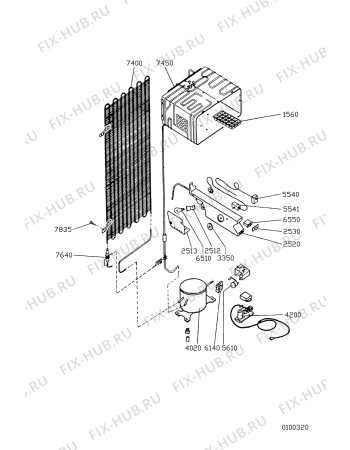 Схема №2 RF 1281/G с изображением Ручка регулировки для холодильника Whirlpool 481928228642