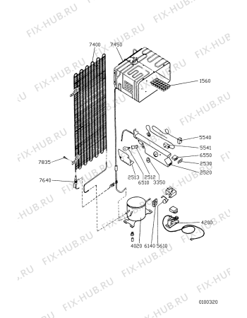 Схема №2 ARL 9304/G с изображением Затычка для холодильника Whirlpool 481946279443