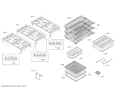 Схема №5 PRD48NCSGC с изображением Вставная полка для электропечи Bosch 00774616