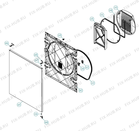 Взрыв-схема стиральной машины Gorenje T753C DK   -White (900002684, TD60.1) - Схема узла 06