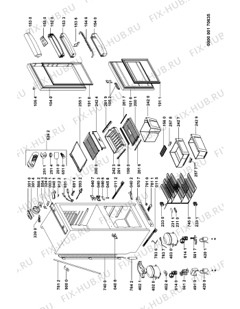 Схема №1 FR220APL с изображением Крышечка для холодильника Whirlpool 481241828704