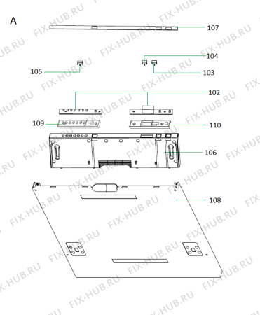 Схема №2 ADG 925 с изображением Обшивка для посудомойки Whirlpool 482000096990