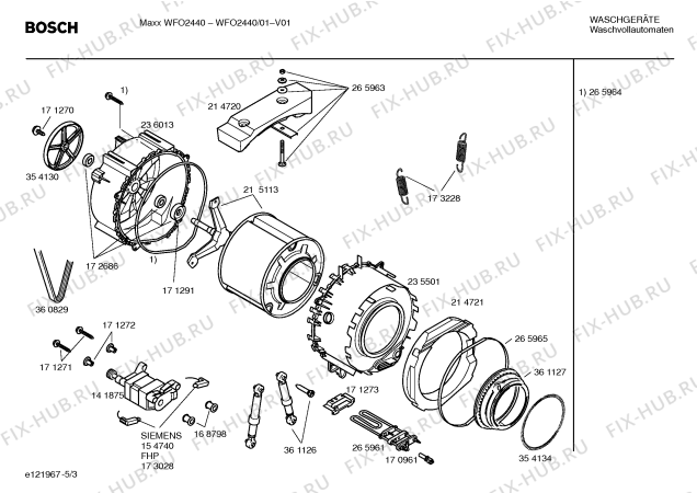 Схема №2 WFO2840 Maxx WFO 2840 с изображением Таблица программ для стиралки Bosch 00529809