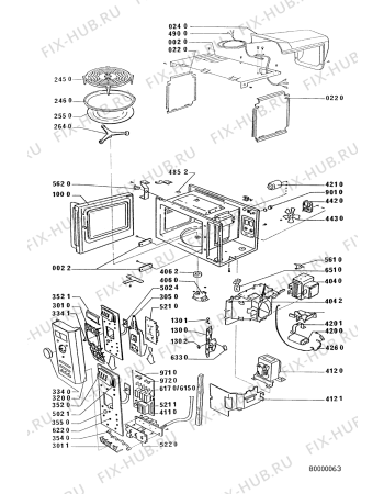 Схема №1 MNC 4113 AV с изображением Трансформатор для микроволновой печи Whirlpool 481913038079