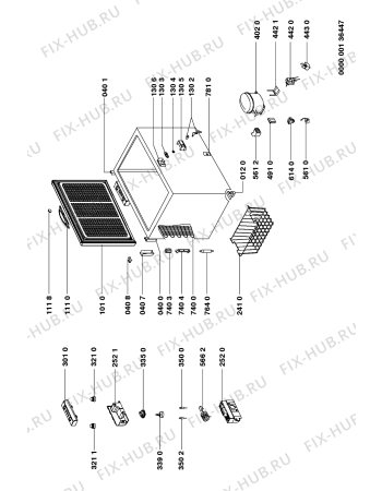 Схема №1 GT 2542/0 T WS с изображением Регулятор для холодильника Whirlpool 481928228722