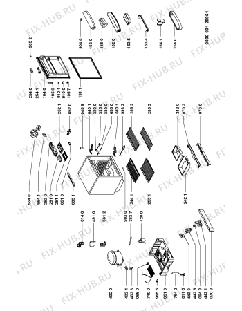 Схема №1 ARG585A (F091254) с изображением Наставление для холодильника Indesit C00354420