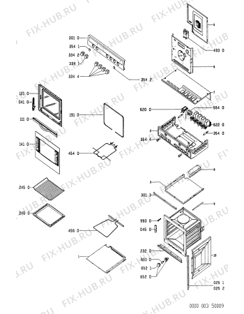 Схема №1 AKP 701/NB с изображением Кнопка для электропечи Whirlpool 481941128837