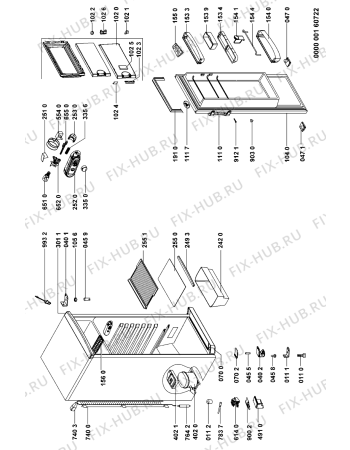 Схема №1 ARC 1291 с изображением Дверь для холодильника Whirlpool 481241618877