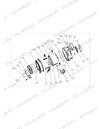 Схема №2 LOE 1006 с изображением Крышечка для стиралки Whirlpool 480111104564