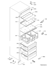 Схема №1 PC342NF с изображением Рамка для холодильной камеры Electrolux 2425096100