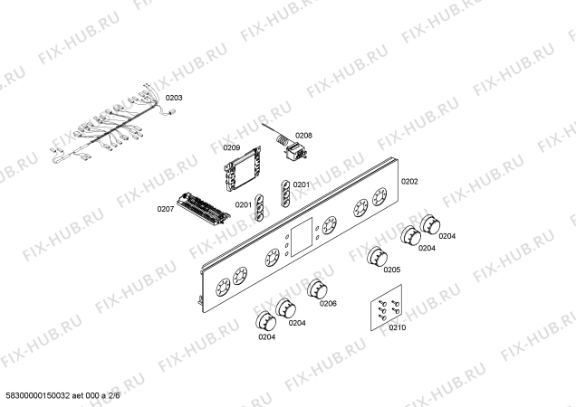 Схема №1 HSV745055N с изображением Столешница для электропечи Bosch 00248818