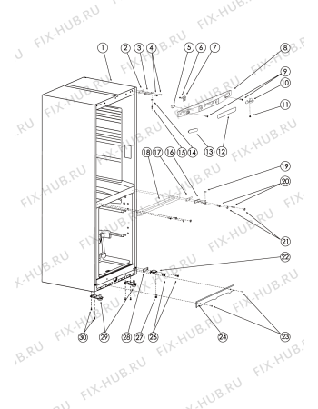 Схема №1 HBD12013SBNFH (F078079) с изображением Всякое для холодильной камеры Indesit C00294343