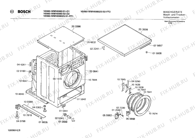 Схема №3 CV7730 CV773 с изображением Привод для стиральной машины Bosch 00087198