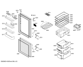 Схема №1 3KEP5660 с изображением Дверь морозильной камеры для холодильной камеры Bosch 00686634