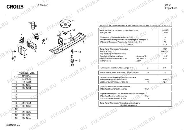 Схема №1 RF9624 с изображением Внешняя дверь для холодильной камеры Bosch 00205461