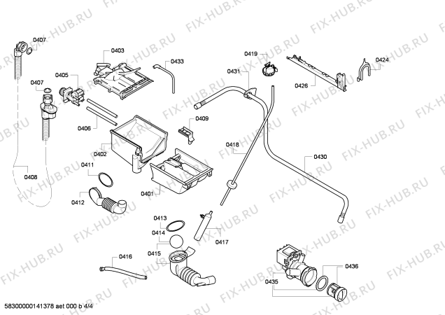 Схема №1 WAE28424IT Bosch EcoMaxx 7 VarioPerfect с изображением Ручка для стиралки Bosch 00648457