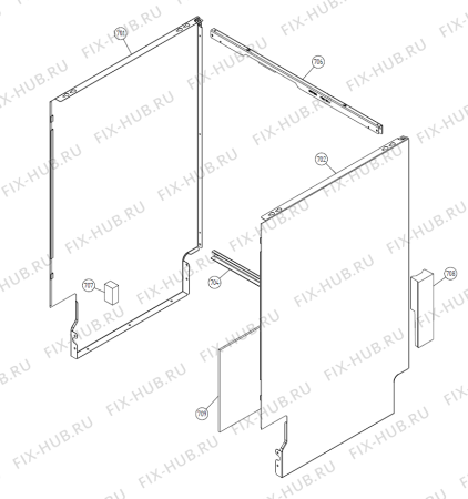 Взрыв-схема посудомоечной машины Gorenje EDFUD141 EU   -Titanium FI #edfud141 (900001259, DW20.3) - Схема узла 07