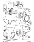 Схема №1 727 WT/CR с изображением Бак (полубак) для стиралки Whirlpool 481241818695
