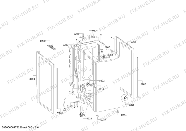 Схема №2 WOR16152PL с изображением Панель управления для стиралки Bosch 00676343