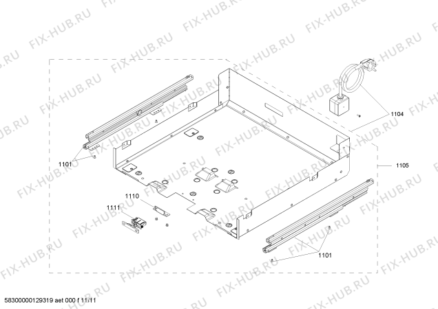 Схема №2 CM210110 Gaggenau с изображением Планка для электрокофеварки Bosch 00668173
