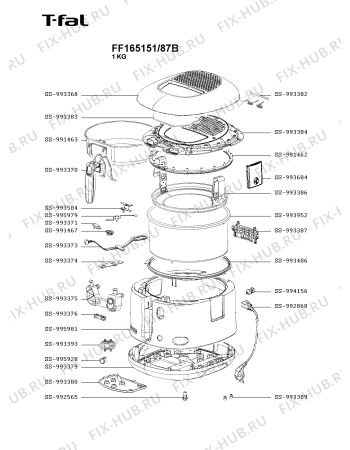 Схема №1 FF162854/79A с изображением Тармостат для тостера (фритюрницы) Seb SS-993584