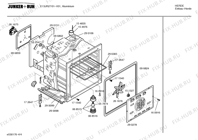 Схема №2 E13JR29 с изображением Инструкция по эксплуатации для духового шкафа Bosch 00528435