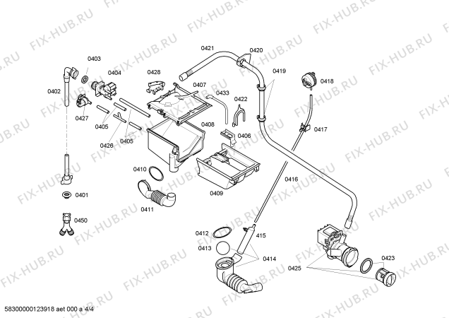Схема №1 WAE20166GR с изображением Панель управления для стиралки Bosch 00665490