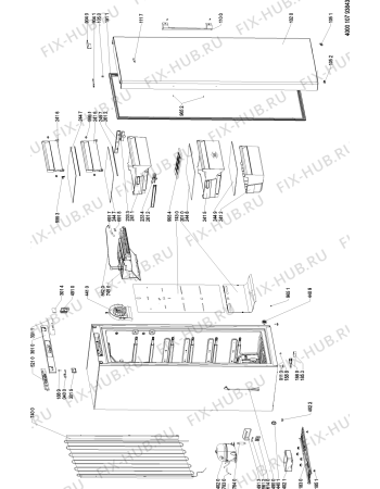 Схема №1 GKN 19F6 A++ WS с изображением Затычка для холодильной камеры Whirlpool 481010632741