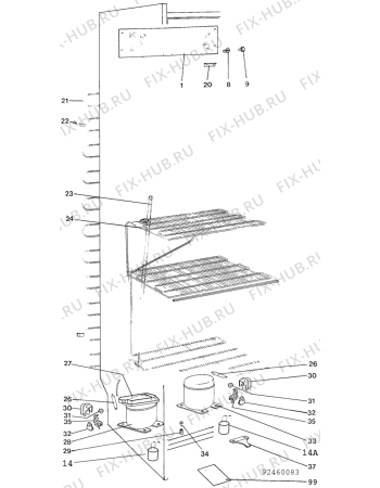 Взрыв-схема холодильника Rosenlew RJP348EKO - Схема узла C10 Cold, users manual