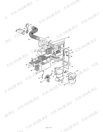 Схема №1 PAC 26ECO с изображением Крышечка для кондиционера DELONGHI 592458