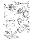 Схема №1 AWM 9110 BS с изображением Люк и обрамление для стиральной машины Whirlpool 481010457785