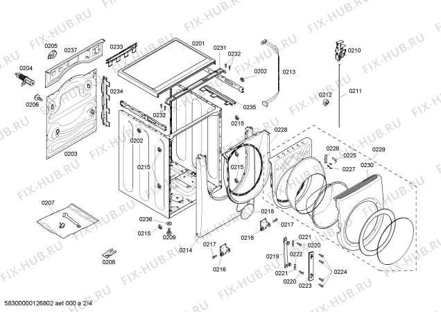 Схема №1 WFMC4301UC Nexxt DLX Series с изображением Кабель для стиралки Bosch 00421565