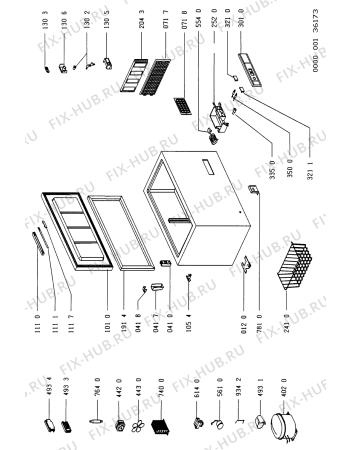 Схема №1 S 25/05 с изображением Заглушка для холодильника Whirlpool 481946258304