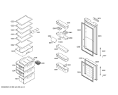 Схема №1 KGS39V71 с изображением Дверь для холодильника Bosch 00245710