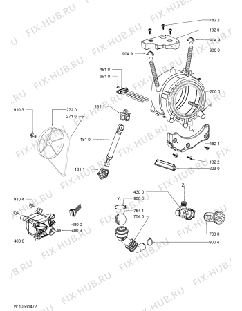 Схема №1 DLC 7001 с изображением Обшивка для стиральной машины Whirlpool 481010545739