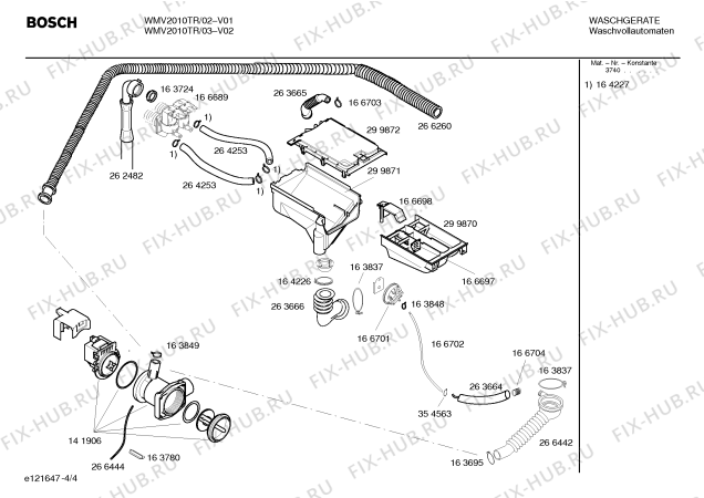 Схема №1 WM41020TR SIWAMAT 4102 с изображением Мотор для стиралки Siemens 00297955