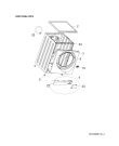 Схема №2 AWG 6122 BS с изображением Клавиша для стиральной машины Whirlpool 482000006060
