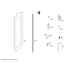 Схема №1 T30IF800SP с изображением Крышка для холодильной камеры Bosch 00687241