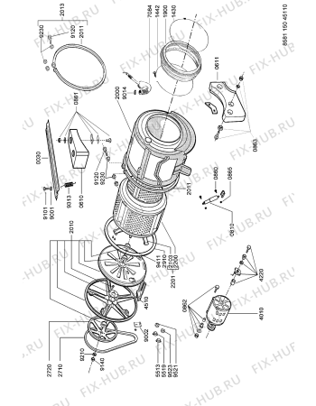 Схема №1 AWG 3200-1/AVS 150-2 с изображением Кнопка, ручка переключения для стиральной машины Whirlpool 481241258943