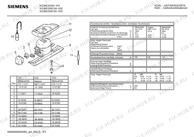 Схема №1 KI4AE17 Z81240I с изображением Компрессор для холодильной камеры Bosch 00142190