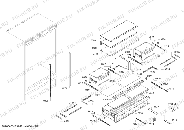 Схема №1 HEATRKIT10 с изображением Нагревательный элемент для холодильной камеры Bosch 00711306
